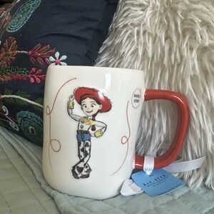 Rae Dunn DISNEY Pixar Toy Story JESSIE Yee Haw! Double Sided Mug New